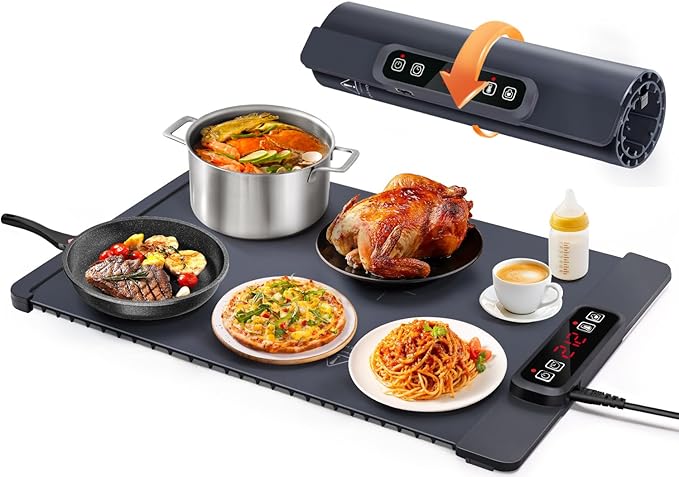 AUTOPkio Food Warming Mat, Rapid-Heat Electric